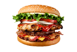 Double beef hamburger