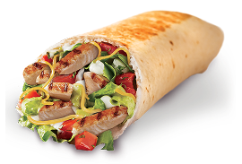 Chicken shawarma wrap